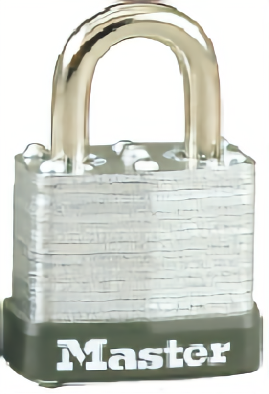 Master Lock 105D Wide Warded Padlock, 1-1/8-Inch, Steel