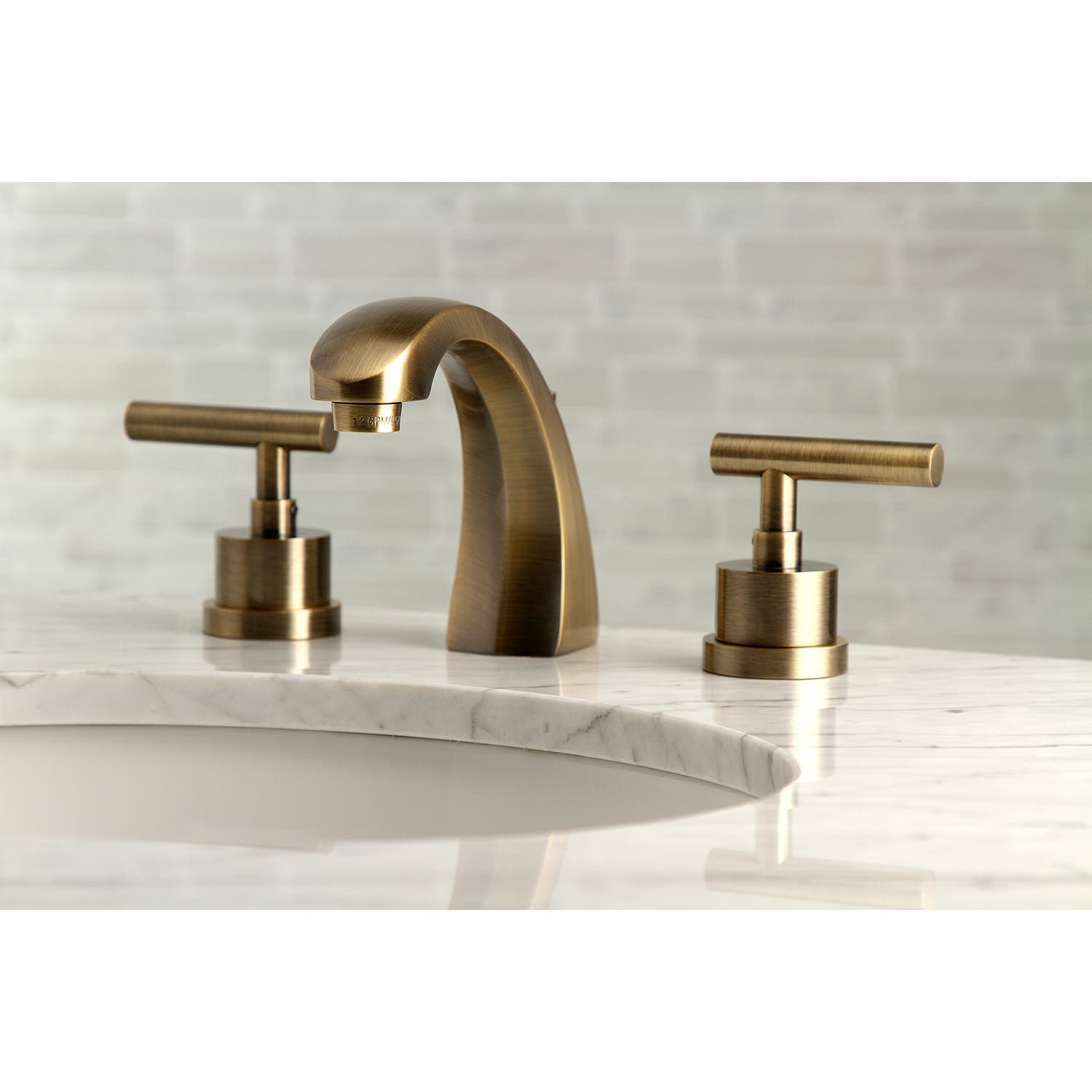 Kingston Brass KS4983CML Manhattan 8" Widespread Bathroom ...